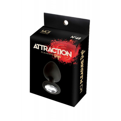 Анальная пробка с кристаллом MAI Attraction Toys №47 Black (мятая упаковка) Анальная пробка с кристаллом MAI Attraction Toys №47 Black (мятая упаковка)