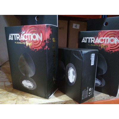 Анальная пробка с кристаллом MAI Attraction Toys №48 Black (мятая упаковка) Анальная пробка с кристаллом MAI Attraction Toys №48 Black (мятая упаковка)
