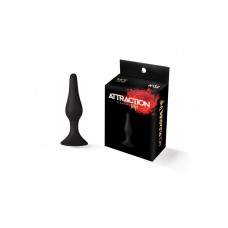 copy_Анальна пробка на присосці MAI Attraction Toys №32 Black, довжина 10,5 см, діаметр 2,5 см