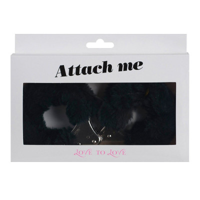 Наручники с плюшевой отделкой Love To Love ATTACH ME Black (мятая упаковка) Наручники с плюшевой отделкой Love To Love ATTACH ME Black (мятая упаковка)