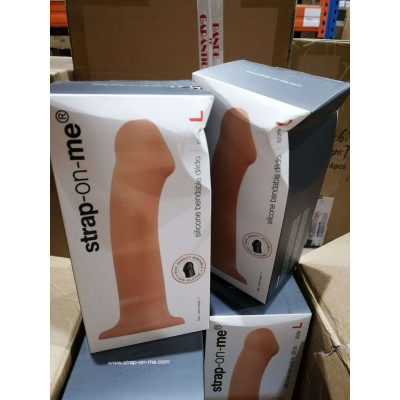 Насадка для страпона Strap-On-Me Dual Density Dildo Flesh L (мятая упаковка) Насадка для страпона Strap-On-Me Dual Density Dildo Flesh L (мятая упаковка)