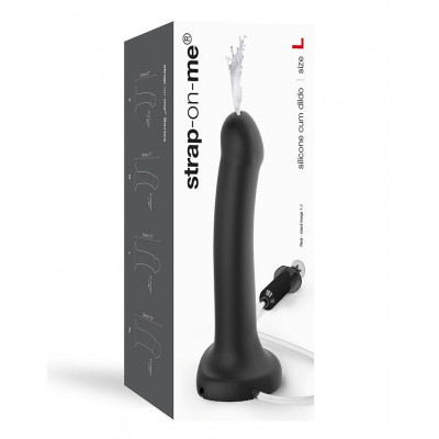 Кончающий фаллоимитатор Strap-On-Me Dildo Cum Black (мятая упаковка) Кончающий фаллоимитатор Strap-On-Me Dildo Cum Black (мятая упаковка)