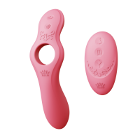 Смарт-вибратор для пар Zalo Jessica Set с управлением с телефона и пультом PINK