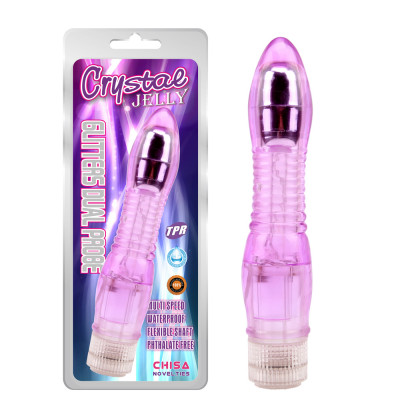 Вибратор гелевый Chisa Crystal Jellie Purple