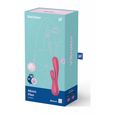 Вибромассажер кролик SATISFYER MONOFLEX RED Вибромассажер кролик SATISFYER MONOFLEX RED