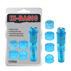 CH34121 Вибратор клиторальный с насадками Chisa Hi-Basic THE ULTIMATE MINI-MA