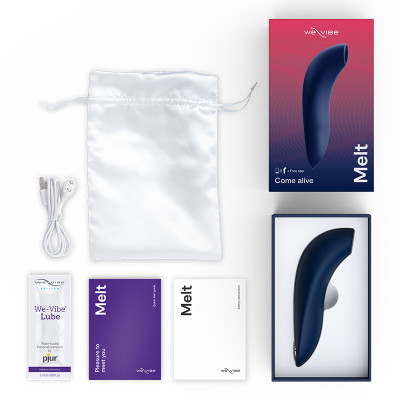 Вакуумный вибратор для пар We-Vibe MELT Blue Вакуумный вибратор для пар We-Vibe MELT Blue