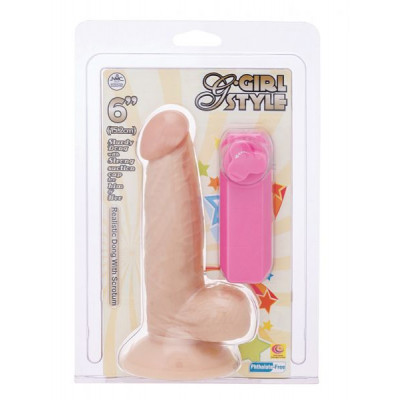 Вибромассажер G-Girl Style 6inch Vibrating Dong