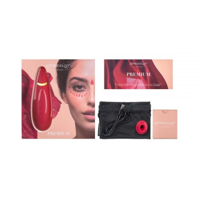 Бесконтактный Клиторальный Стимулятор Womanizer Premium, Red Бесконтактный Клиторальный Стимулятор Womanizer Premium, Red