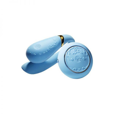 Вибромассажер для пар с функцией управления со смартфона ZALO Fanfan Set, Royal Blue Вибромассажер для пар с функцией управления со смартфона ZALO Fanfan Set, Royal Blue