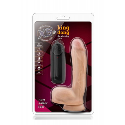Вибромассажер X5 PLUS KING DONG 8INCH VIBRATING COCK