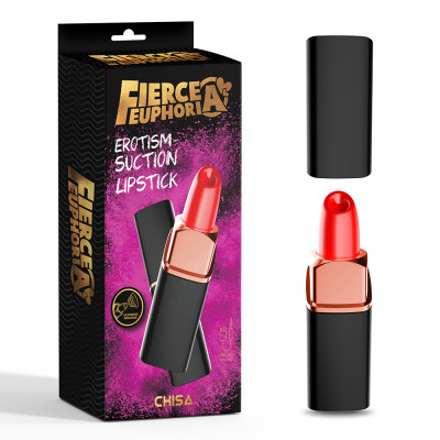 Вакуумный вибратор помада Fierce Euphoria Erotism - Suction Lipstick C