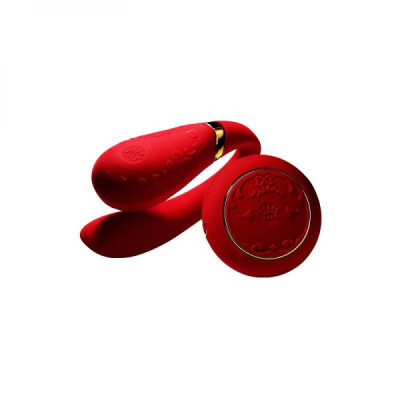 Вибромассажер для пар с функцией управления со смартфона ZALO Fanfan Set, Bright Red Вибромассажер для пар с функцией управления со смартфона ZALO Fanfan Set, Bright Red