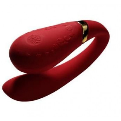 Вибромассажер для пар с функцией управления со смартфона ZALO Fanfan Set, Bright Red Вибромассажер для пар с функцией управления со смартфона ZALO Fanfan Set, Bright Red