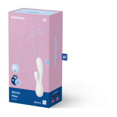 Вибромассажер кролик SATISFYER MONOFLEX WHITE Вибромассажер кролик SATISFYER MONOFLEX WHITE