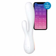 Вибромассажер кролик SATISFYER MONOFLEX WHITE