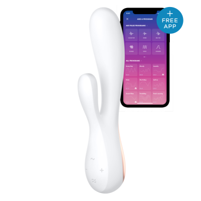 Вибромассажер кролик SATISFYER MONOFLEX WHITE