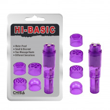 CH34131 Вибратор клиторальный с насадками Chisa Hi-Basic THE ULTIMATE MINI-MA