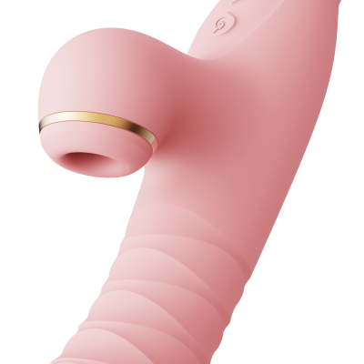 Вибратор с ротацией и вакуумной стимуляцией ZALO ROSE RABBIT PINK Вибратор с ротацией и вакуумной стимуляцией ZALO ROSE RABBIT PINK