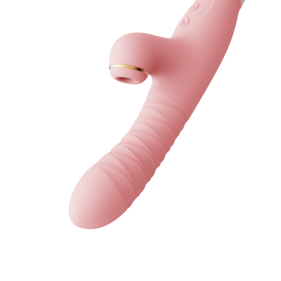 Вибратор с ротацией и вакуумной стимуляцией ZALO ROSE RABBIT PINK Вибратор с ротацией и вакуумной стимуляцией ZALO ROSE RABBIT PINK
