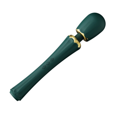 Вибратор микрофон с насадками Zalo Kyro Wand Turquoise Green Вибратор микрофон с насадками Zalo Kyro Wand Turquoise Green