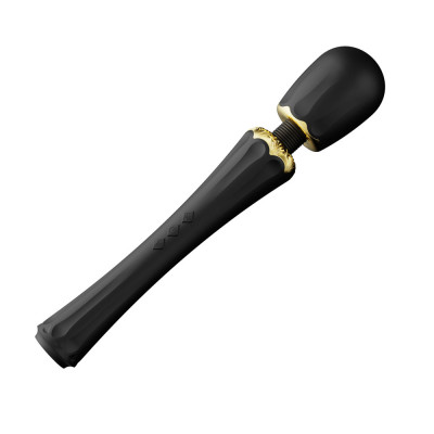 Вибратор микрофон с насадками Zalo Kyro Wand Obsidian Black Вибратор микрофон с насадками Zalo Kyro Wand Obsidian Black