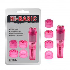 CH34111 Вибратор клиторальный с насадками Chisa Hi-Basic THE ULTIMATE MINI-MA