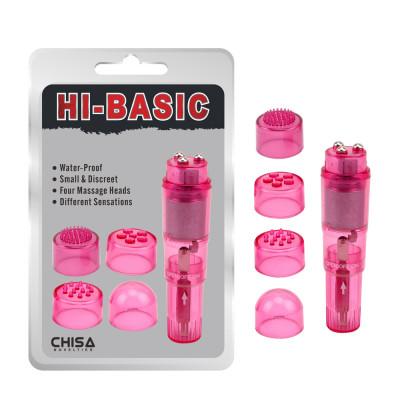 CH34111 Вибратор клиторальный с насадками Chisa Hi-Basic THE ULTIMATE MINI-MA
