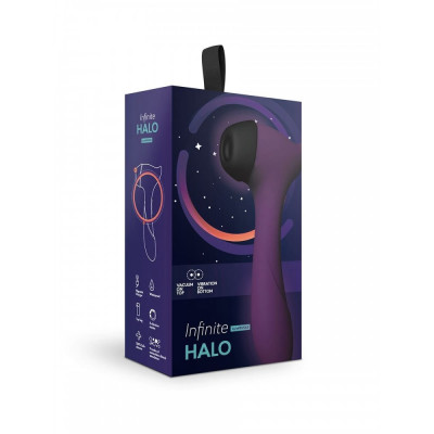Вакуумный стимулятор клитора + вибратор LeFrivole Halo Purple Вакуумный стимулятор клитора + вибратор LeFrivole Halo Purple