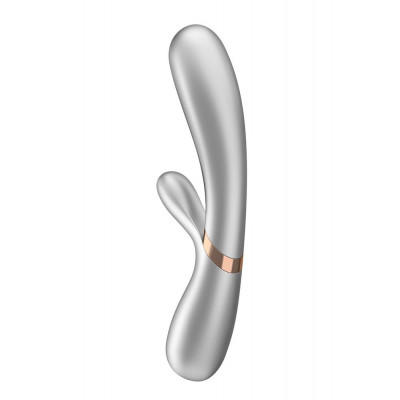 T360178 Двойной смарт вибратор с функцией нагрева Satisfyer Hot Lover Silver T360178 Двойной смарт вибратор с функцией нагрева Satisfyer Hot Lover Silver