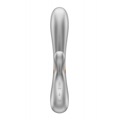 T360178 Двойной смарт вибратор с функцией нагрева Satisfyer Hot Lover Silver T360178 Двойной смарт вибратор с функцией нагрева Satisfyer Hot Lover Silver