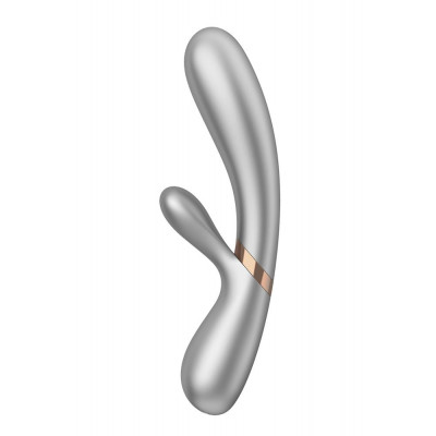 T360178 Двойной смарт вибратор с функцией нагрева Satisfyer Hot Lover Silver T360178 Двойной смарт вибратор с функцией нагрева Satisfyer Hot Lover Silver