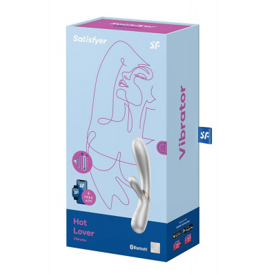 T360178 Двойной смарт вибратор с функцией нагрева Satisfyer Hot Lover Silver T360178 Двойной смарт вибратор с функцией нагрева Satisfyer Hot Lover Silver