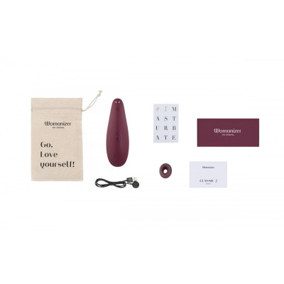Вакуумный клиторальный стимулятор Womanizer Classic 2 Bordeaux Вакуумный клиторальный стимулятор Womanizer Classic 2 Bordeaux