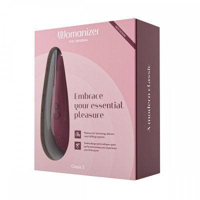 Вакуумный клиторальный стимулятор Womanizer Classic 2 Bordeaux Вакуумный клиторальный стимулятор Womanizer Classic 2 Bordeaux