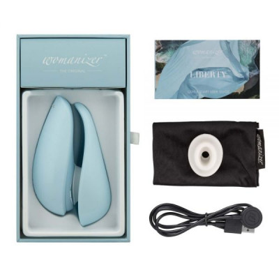 Бесконтактный стимулятор клитора Womanizer Liberty Powder Blue Бесконтактный стимулятор клитора Womanizer Liberty Powder Blue