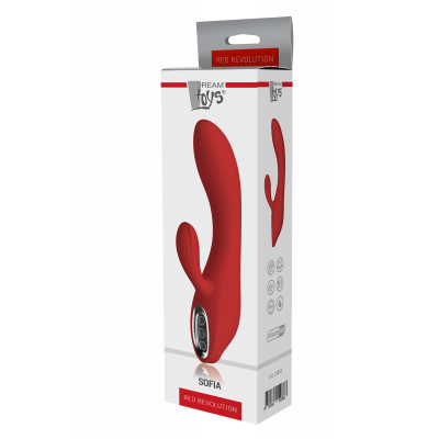 DT21853 Двойной вибратор Dream Toys RED REVOLUTION SOFIA DT21853 Двойной вибратор Dream Toys RED REVOLUTION SOFIA