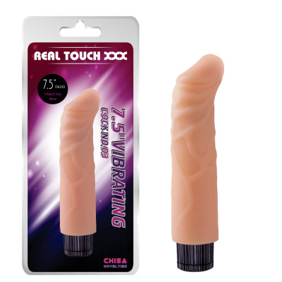 Вибратор киберкожа Chisa Real Touch 7.5 беж