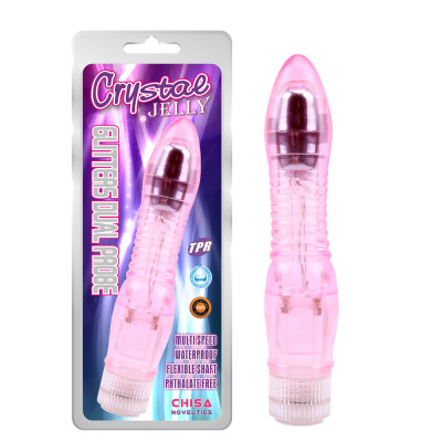 Вибратор прозрачный Chisa Crystal Jellie 23см/4,5см