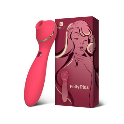 Вакуумний вібратор KisToy Polly Plus Red Вакуумний вібратор KisToy Polly Plus Red