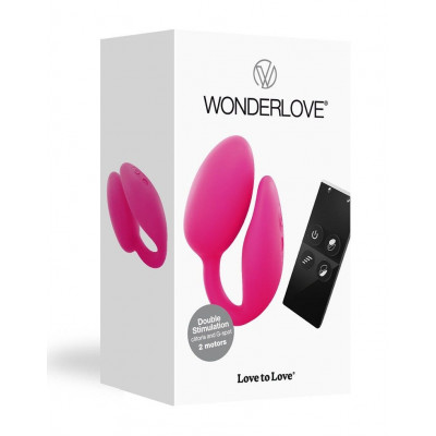 Віброяйце з кліторальною стимуляцією Love To Love Wonderlove з пультом ДК, можна під одяг Віброяйце з кліторальною стимуляцією Love To Love Wonderlove з пультом ДК, можна під одяг