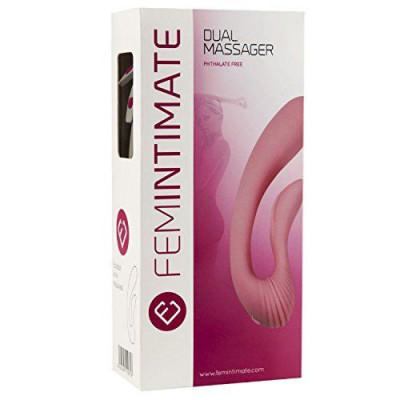 Вібратор Femintimate Dual Massager вагінально-кліторальний з чохлом для зберігання, 2 мотора Вібратор Femintimate Dual Massager вагінально-кліторальний з чохлом для зберігання, 2 мотора