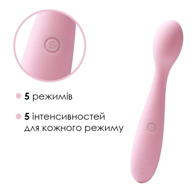 Стимулятор клітора та точки G Svakom Keri Pale Pink Стимулятор клітора та точки G Svakom Keri Pale Pink