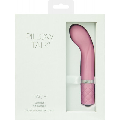 Розкішний вібратор Pillow Talk - Racy Pink з кристалом Сваровські для точки G, подарункова упаковка