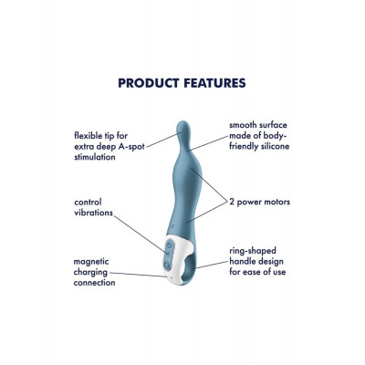 Вібратор для точки А Satisfyer A-Mazing 1 Blue Вібратор для точки А Satisfyer A-Mazing 1 Blue