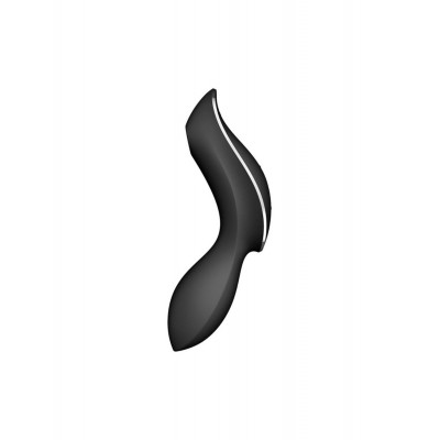 Вакуумный стимулятор с вибрацией Satisfyer Curvy Trinity 2 Black Вакуумный стимулятор с вибрацией Satisfyer Curvy Trinity 2 Black