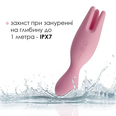 Подвійний вібратор для чутливих зон Svakom Nymph Pale Pink Подвійний вібратор для чутливих зон Svakom Nymph Pale Pink