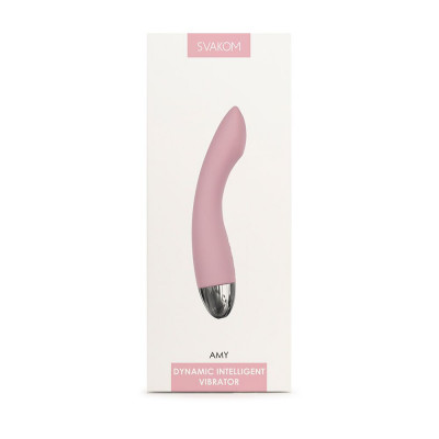 Вібратор для точки G з інтелектуальним режимом Svakom Amy Pale Pink Вібратор для точки G з інтелектуальним режимом Svakom Amy Pale Pink