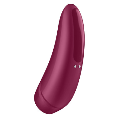 Вакуумный клиторальный стимулятор Satisfyer Curvy 1+ Rose Red с управлением через интернет Вакуумный клиторальный стимулятор Satisfyer Curvy 1+ Rose Red с управлением через интернет