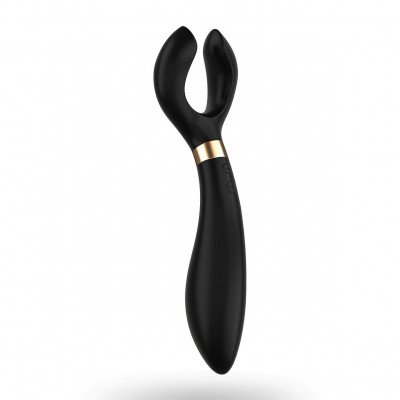 Вибратор для пар Satisfyer Endless Fun Black, три мотора, многофункциональный Вибратор для пар Satisfyer Endless Fun Black, три мотора, многофункциональный